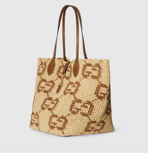 Woven large tote bag