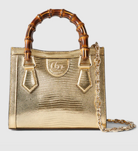 Gucci Diana lizard small tote bag