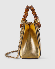 Gucci Diana lizard small tote bag