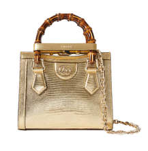 Gucci Diana lizard small tote bag
