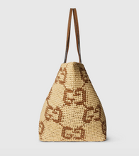 Woven large tote bag