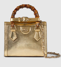 Gucci Diana lizard small tote bag