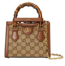 Gucci Diana crystals small tote bag