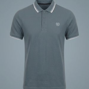 Grey Polo Sleeves Less Shirt