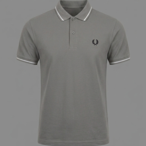 Light Grey Polo Sleeve Less Shirt